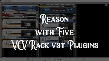 5 instances of the VCV Rack 2 vst in a Reason 12 piece