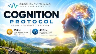 Cognition Protocol | 30 Hz Gamma + 7.83 Hz Theta | Pure Tone Entrainment | Frequency Tuning