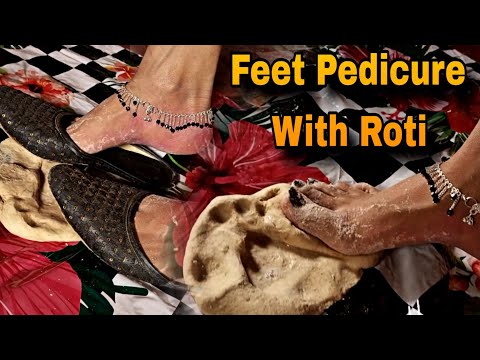 Feet Pedicure with Roti || Mistress Hrittika || F24FEET