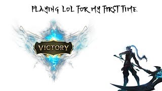 Playing League Of Legends for my first time!