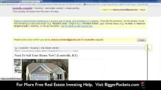 How To Use Craigslist - Creating a Property Listing 101