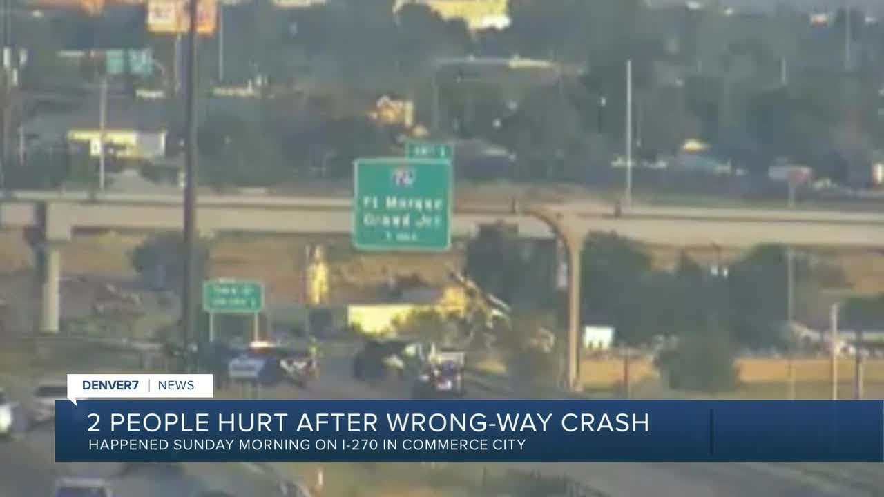 Commerce City police: Wrong-way driver causes head-on crash on I-270 ...