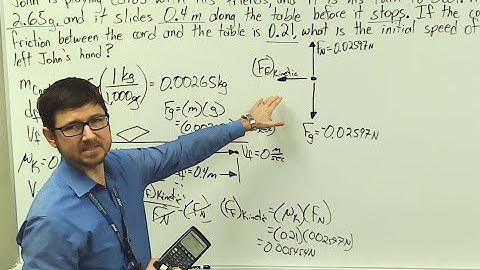 Ch. 5 Playing Card (Kinetic Friction Force)