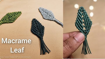 Easy macrame Leaf Tutorial