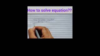 #easy solve equation #