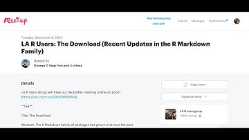 The Download (Recent Updates in the R Markdown Family) - LA R Users Meetup Dec 8, 2020