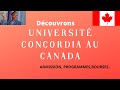 Tudier   montral  universit concordia canada  