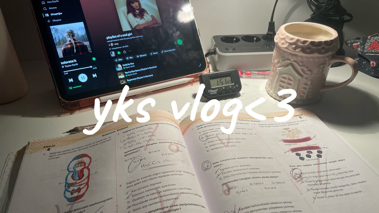 ders çalışma vlogu ama ders çalışmıyorum?? / #yks27 