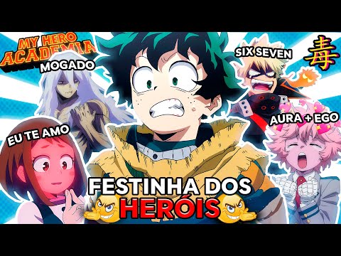 MY HERO ACADEMIA E A FESTINHA DOS HERÓIS EM 15 MINUTOS (REDUBLAGEM)