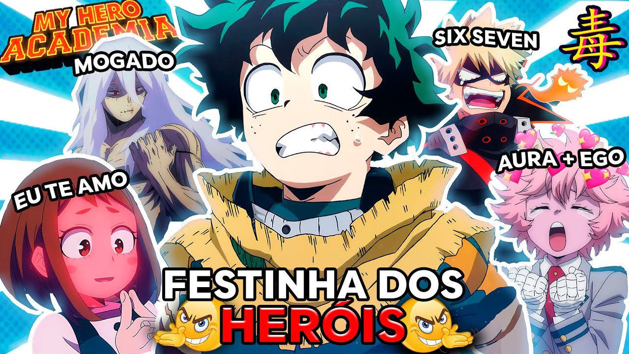 MY HERO ACADEMIA E A FESTINHA DOS HERÓIS EM 15 MINUTOS (REDUBLAGEM)