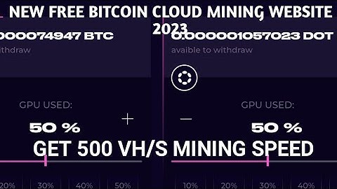 New Free Bitcoin Cloud Mining Website 2023 | New Free Cloud Mining Website