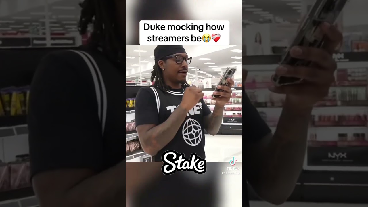 Duke mocking how Streamers Be😭#duke #dukedennis #fyp #explore