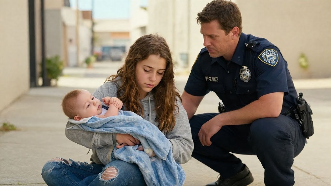Police Officer Finds Homeless Girl Collecting Trash With Baby — Her Words Shattered His Heart