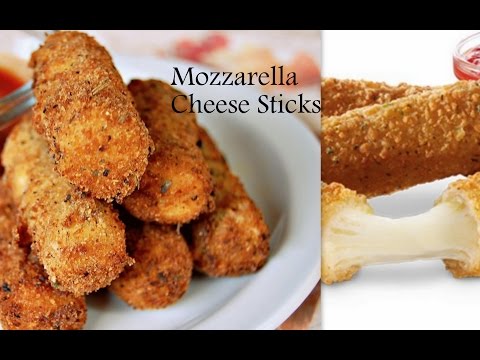 Homemade Mozzarella Sticks Recipe-Crispy Appetizer-Cheese Sticks
