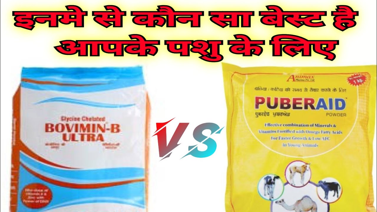 The Ultimate Showdown: Bovimin-B Ultra vs Pubraid Powder || Best konsa hai inme