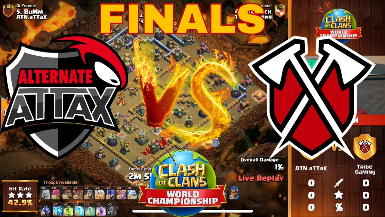 FINALS | Atn.Attax VS Tribe Gaming | coc world championship 2021 | Day1 Match 1