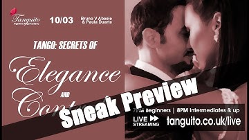 TANGO: Control and Elegance, PART I - SNEAK PEEK (10.03) @Tanguitoacademy @PDuarteTango