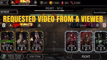 Faction War Fatal Survivor Mode| Requested Video| MK Mobile Gaming