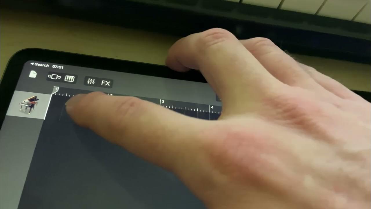 How to start in iPad GarageBand and enter a rhythm YouTube