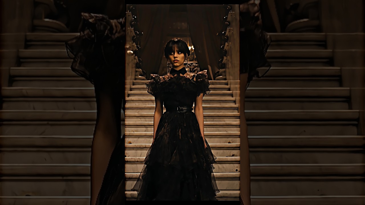 Wednesday Addams Iconic Black Dress Dance 🖤 | Viral Scene Edit