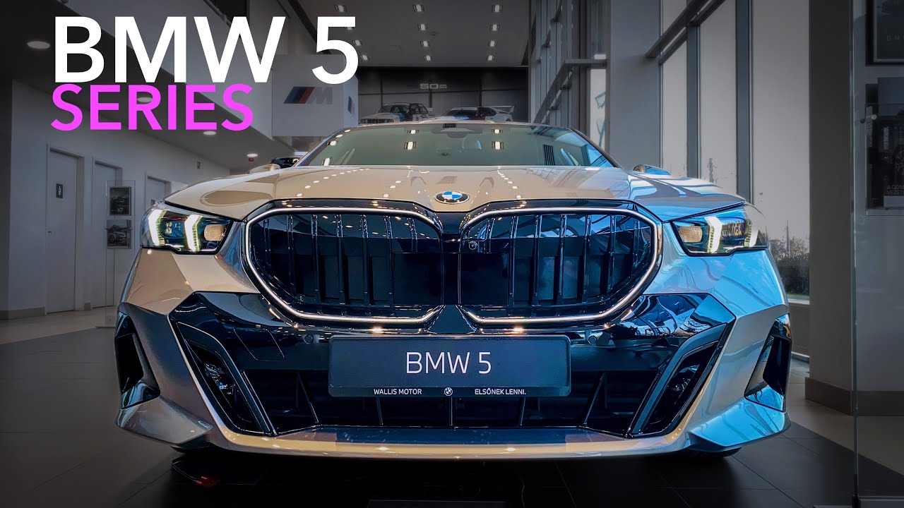 2025 BMW 5 Series in Oxide Grey with Espresso interior. Exterior and ...