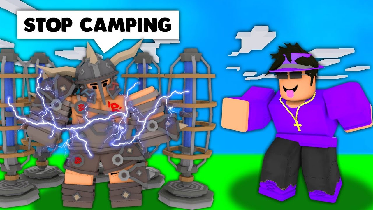 Spawn Killing With INFINITE TESLA COILS! (Roblox Bedwars)