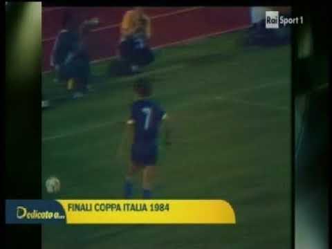 COPPA ITALIA 1983 84  FINALE AND  VERONA ROMA 1 1