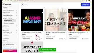 List products in link in bio in Beacons