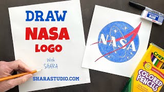 How to draw the NASA logo