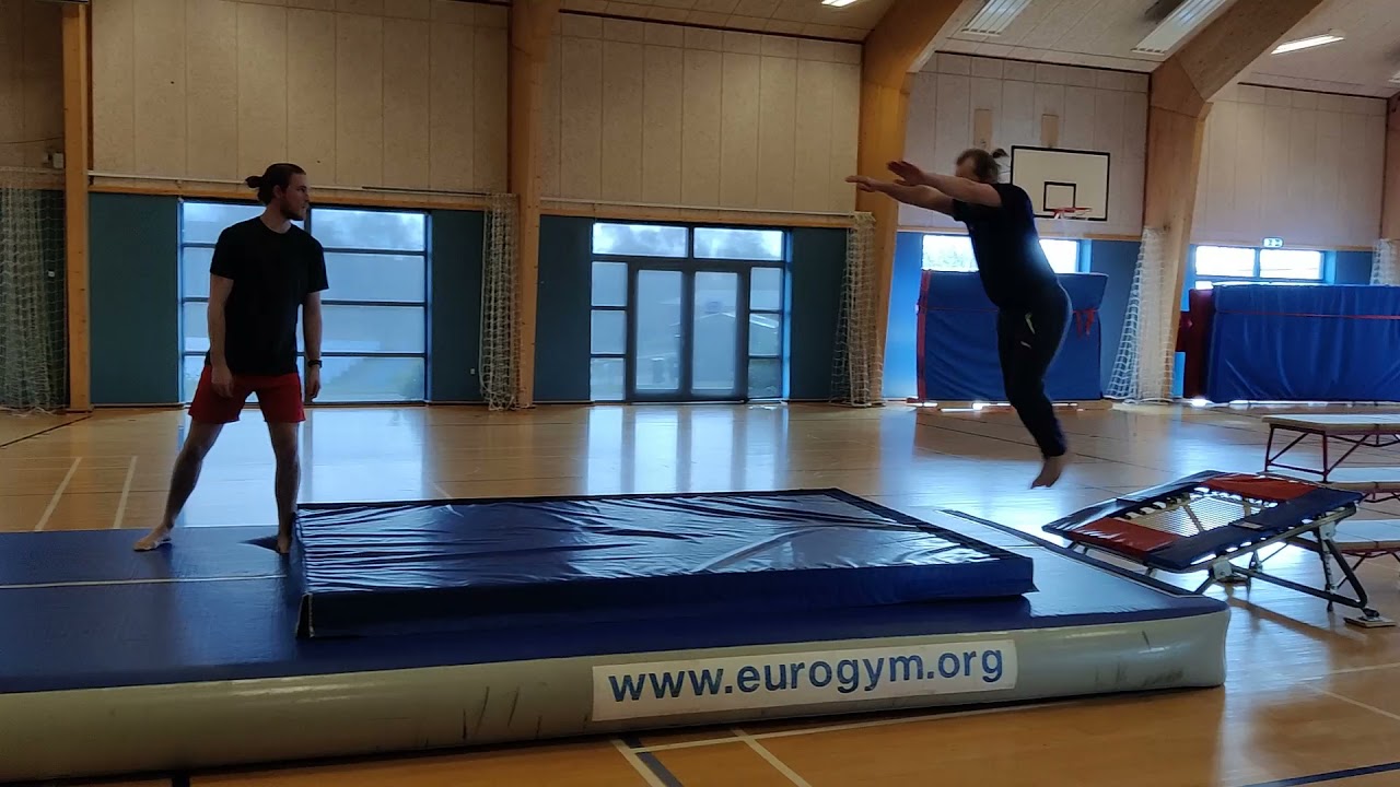 Kraftspring fra trampolin med modtager