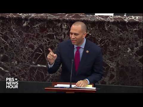 WATCH: Trump initiated a ‘quid pro quo,’ Rep. Jeffries argues | Trump's first impeachment trial