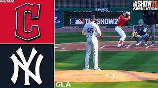 Celebrity Yankees vs. Guardians Simulation | 6/9/26 | MLB The Show 26 PS5 Gameplay Net Worth