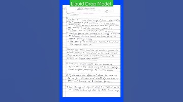 Liquid Drop Model | Nuclear Physics |M.sc(phy)3rd sem #physics #short #Subscribe #Ansh #@K_OFFICIAL_