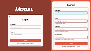 Log-in modal using Javascript, Ajax, PHP and MySQL