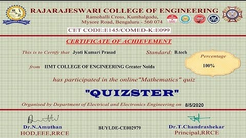 National level quiz on Mathematics quizster |Free E-certificate within 2 minutes |Maths quiz