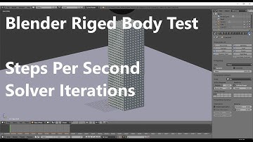 Blender Rigid Body Test (Steps/s & Solver Iterations)