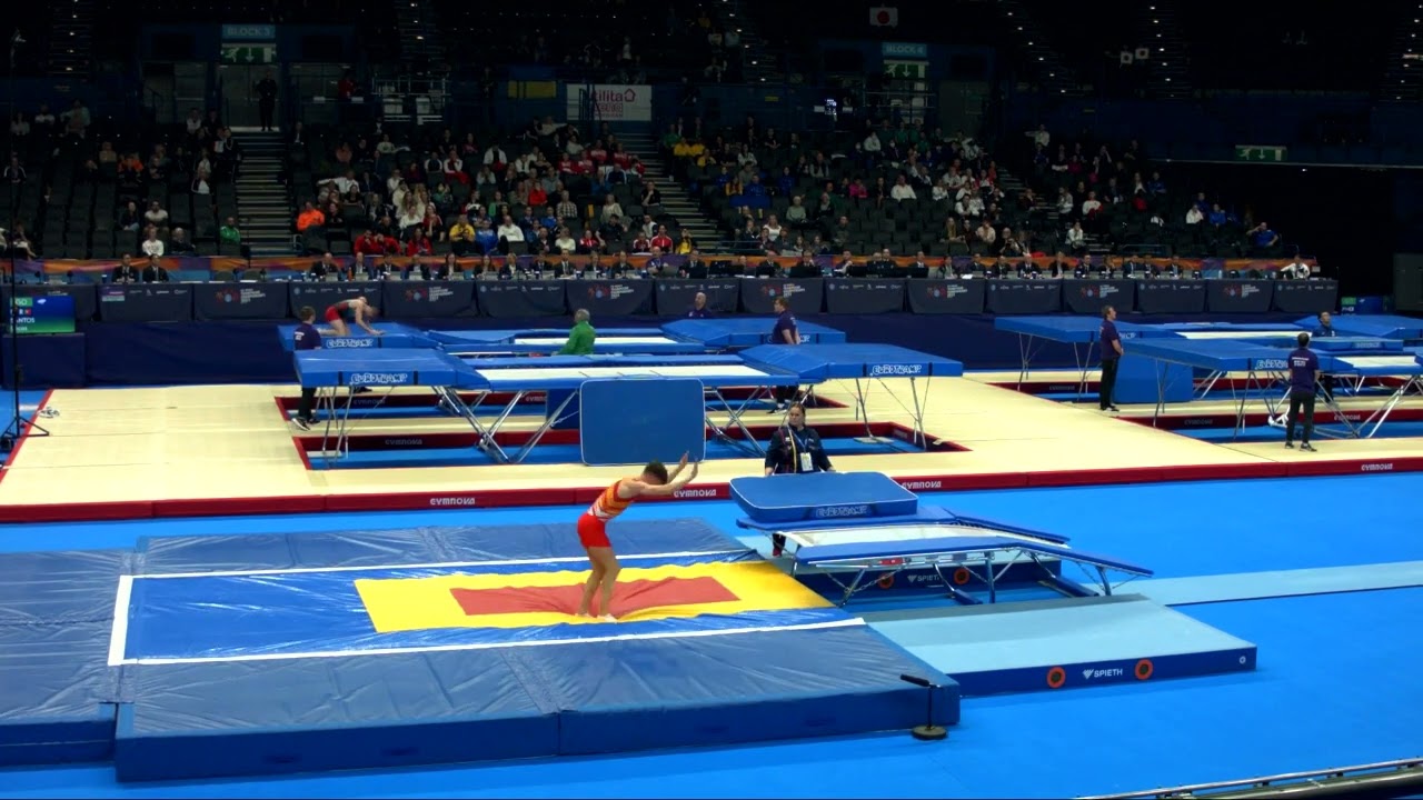 Youtube video: del SER Carlos (ESP)_M_2023 Trampoline Worlds_Qualification_Double Mini_R2