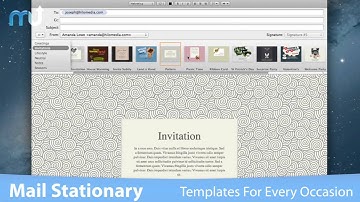 Mail Stationery Screencast - MacUpdate Promo