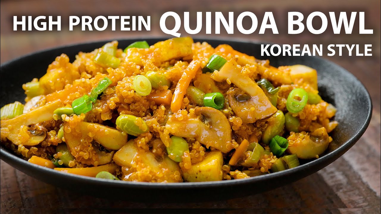 KOREAN STYLE QUINOA Recipe | Easy Vegetarian and Vegan Meals | Quinoa recipes