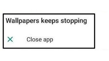 How To fix Error Wallpapers Keep Stopping Problem in Android