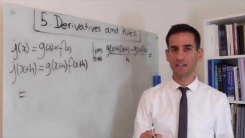 5.2.5 - Product rule: proof from first principles