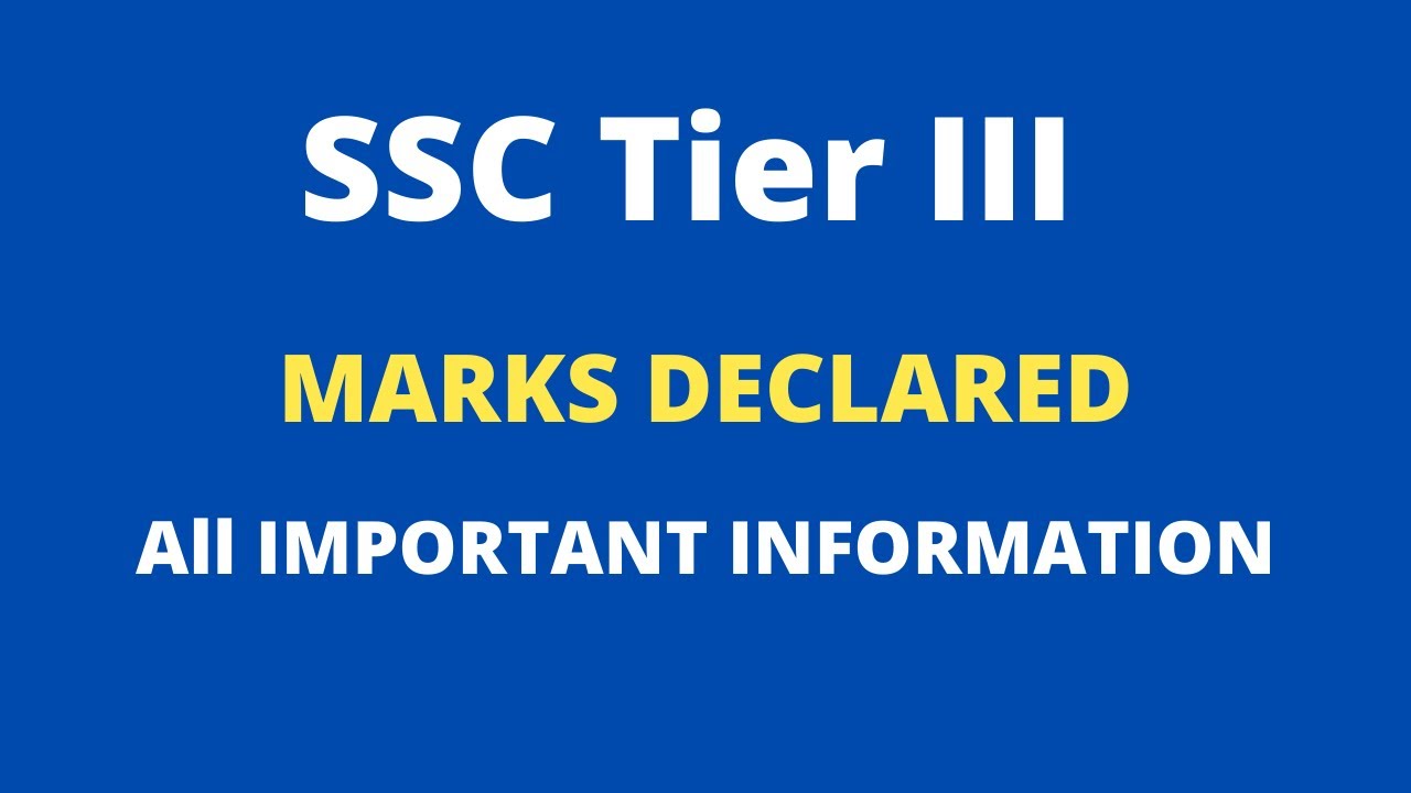 SSC Tier III Marks Declared! | IMPORTANT INFORMATION | Breaking News FIRST On Oliveboard