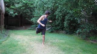 How to Hula Hoop for Beginners: Foot Pass Hand-off