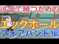 試合で勝つためのフォアハンドエッグボール！【テニス エッグボール】