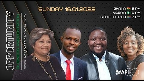 BEST APLGO PRESENTATION from Top African Leaders 16.01.2022 #NS_BUSUIOC