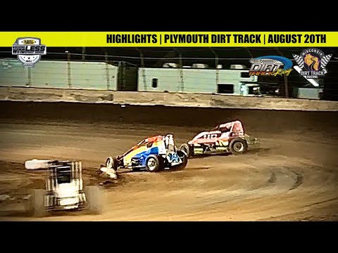 IRA Wingless Sprint Car A-Main Highlights At Plymouth Dirt Track 8-20-2026