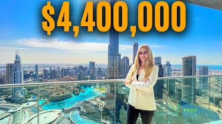 Inside $4,400,000 Burj Khalifa Views Penthouse at Address Blvd Downtown Dubai!