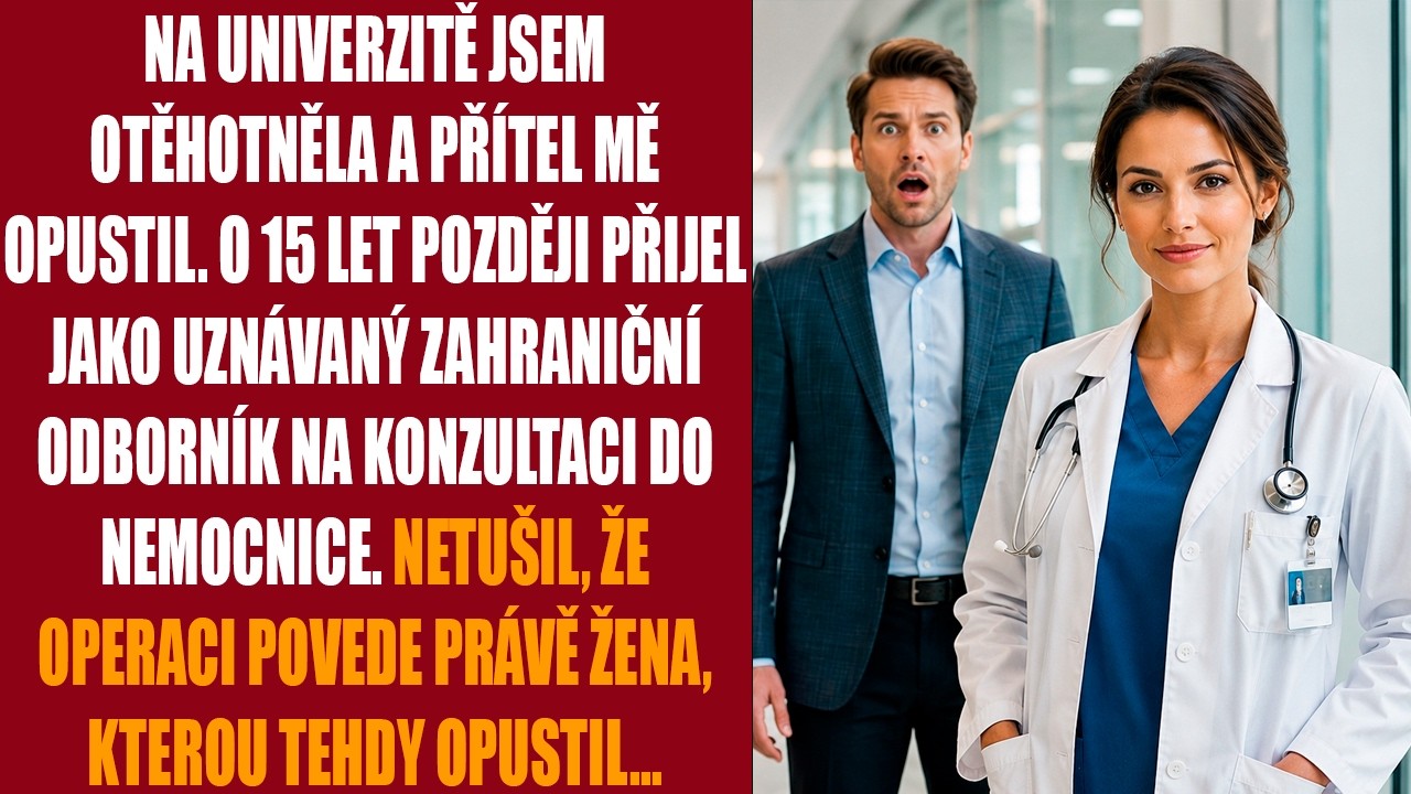Telefon mi zavibroval uprostřed noční služby. „Kateřino, prosím, jen pár minut. Jde o Matěje.“ Patnáct let mě ten hlas nepřestal budit ze sna. Stál přede mnou na parkovišti, muž, který mě nechal...
