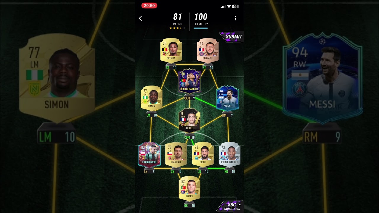 SBC CHRISTOPHER NKUNKU 3 LIGUE 1 TITLES