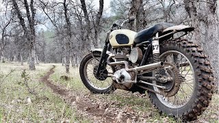 Superb Singletrack on a '57 Triumph Sled!